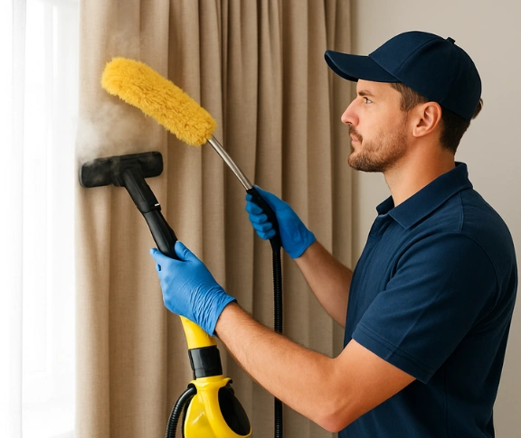 Trusted blind cleaning technician Matty Curtain Cleaning miners-rest-vic QLD